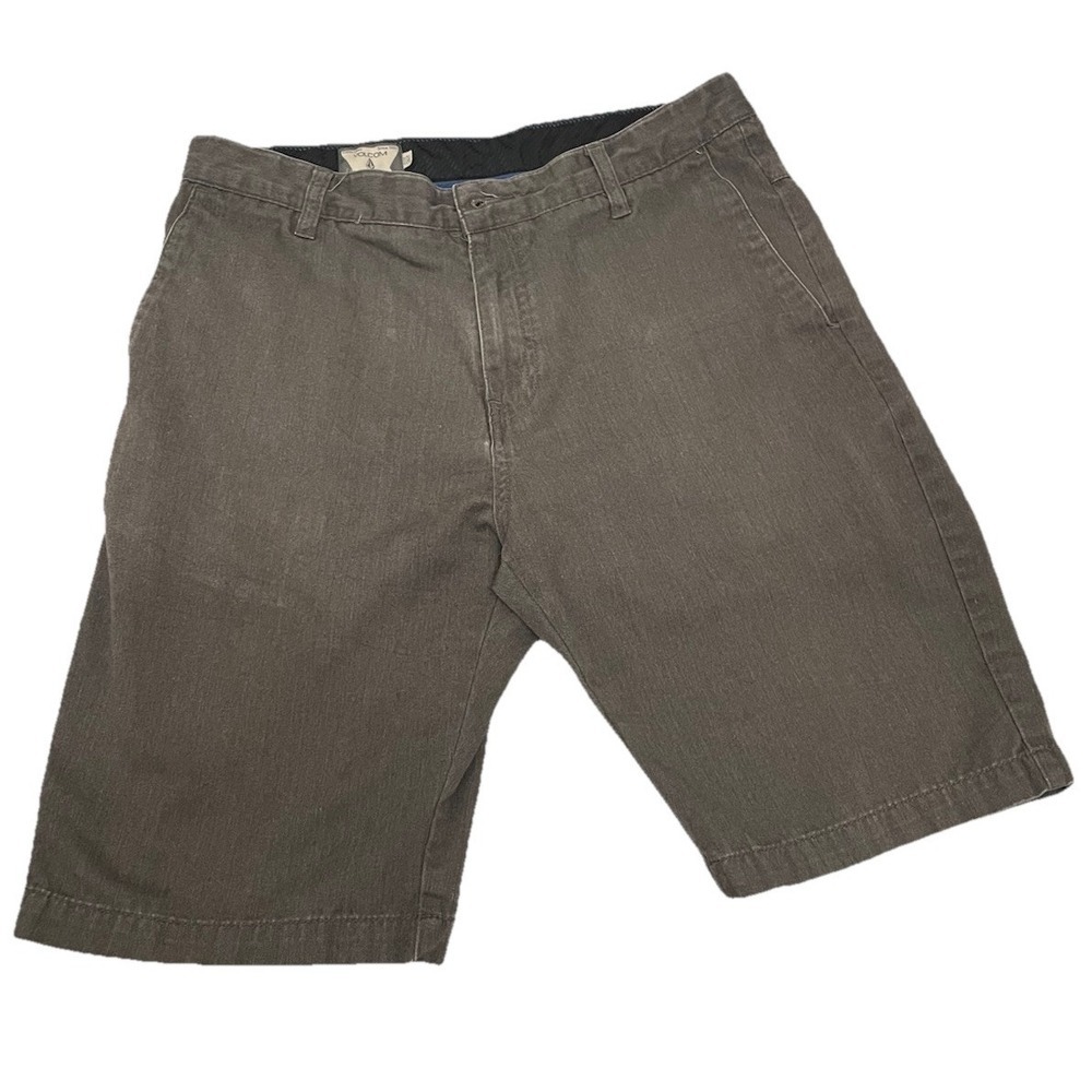 Volcom Shorts Men 32 Gray Normcore Lounge Casual Skate Surf Outdoor Hike Chino